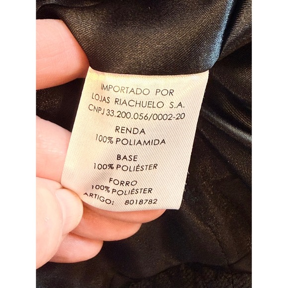 Anne Kanner Classic Black Lace Double Breast Peacoat Jacket Women 40 Date Night - Picture 5 of 9